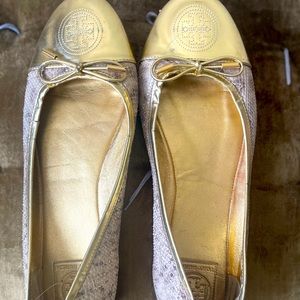 Tory Burch snake skin flat